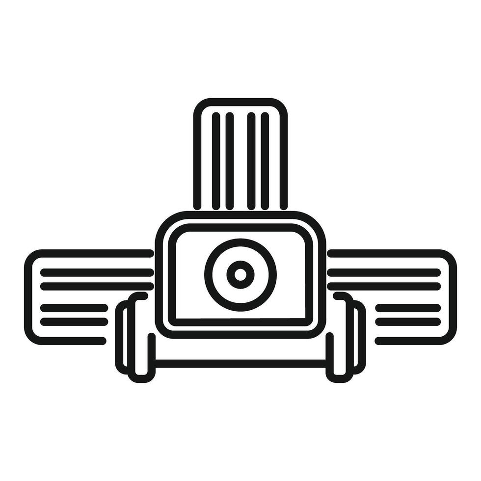 Action camera capturing extreme sports with modern technology vector