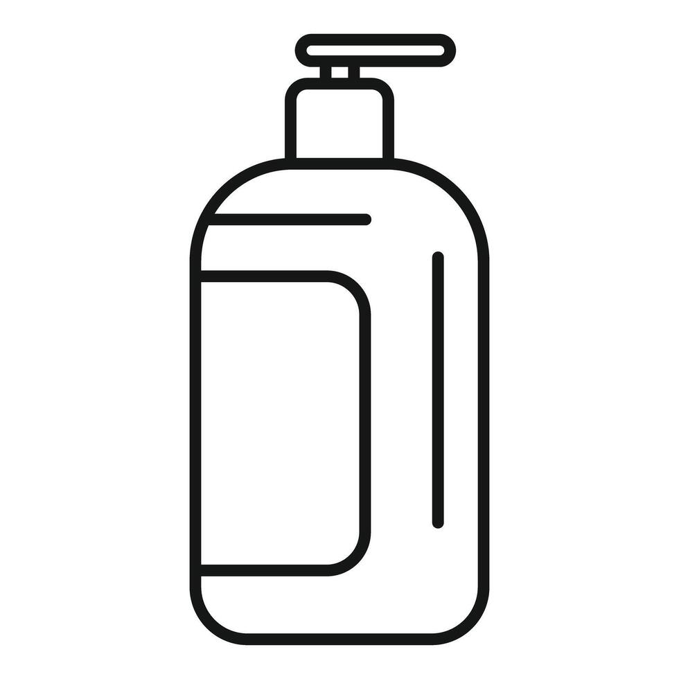 Dispenser bottle with pump for liquid soap or cream vector