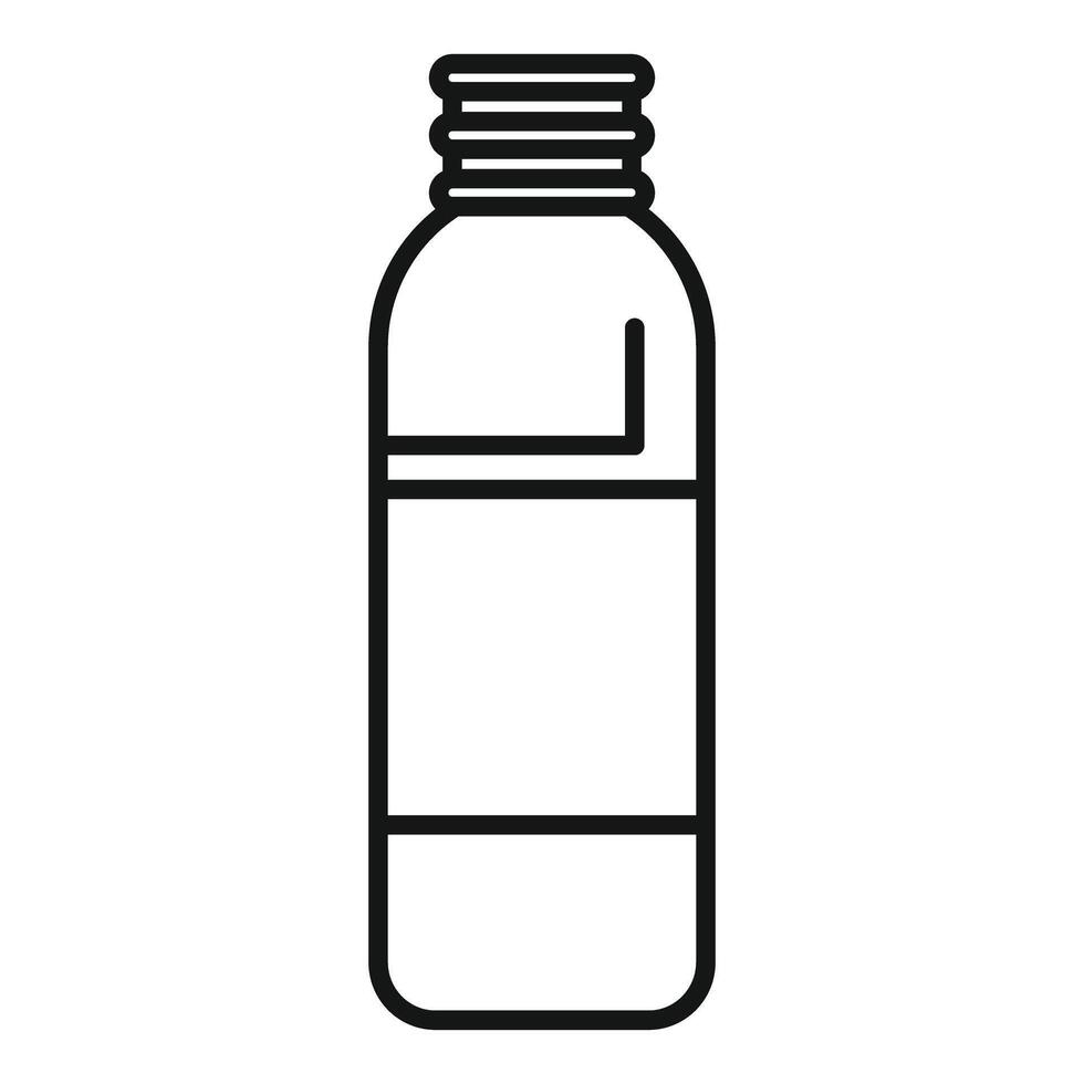 Minimalist icon depicting a plastic bottle with lid vector