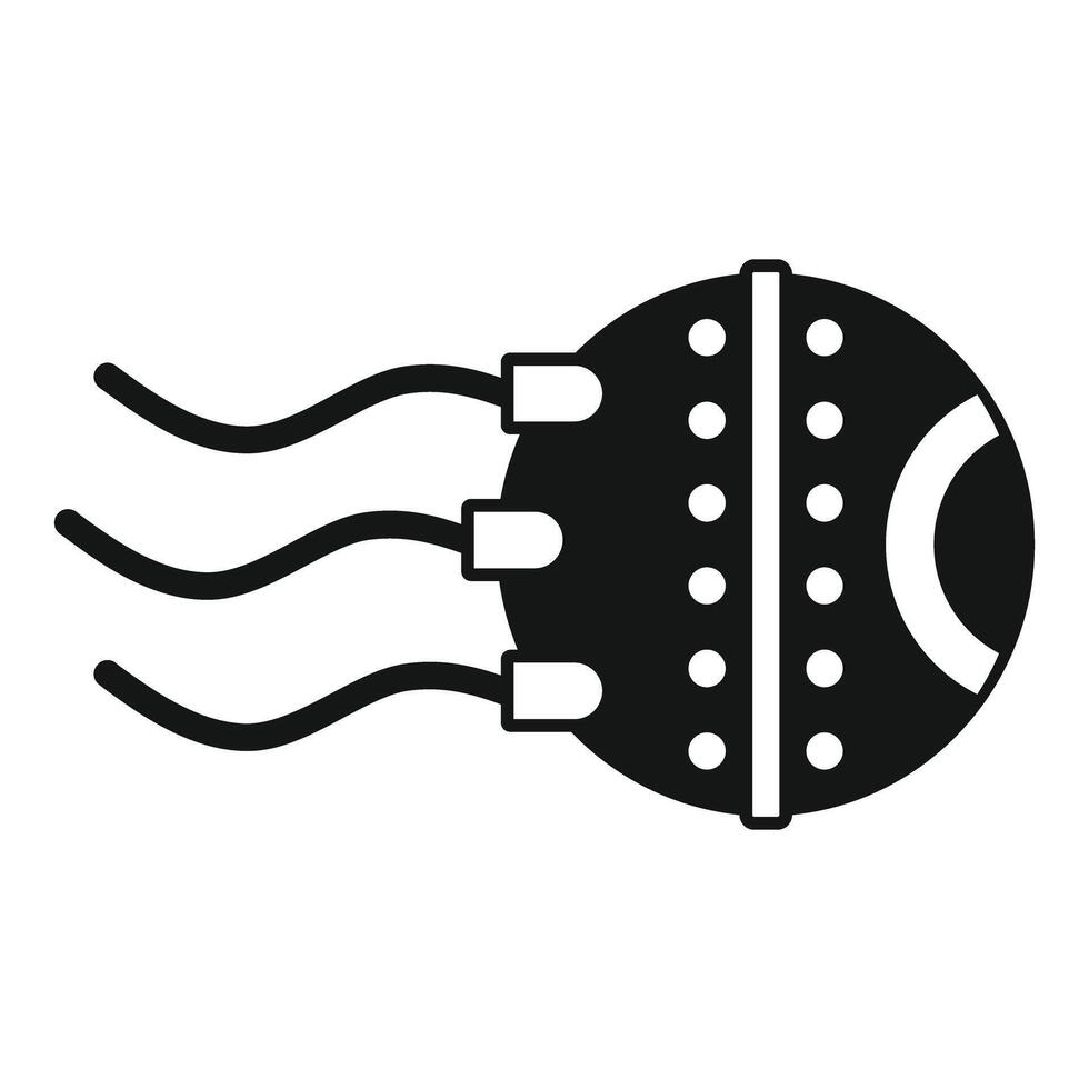 Nano robot moving with wires connected to its body vector