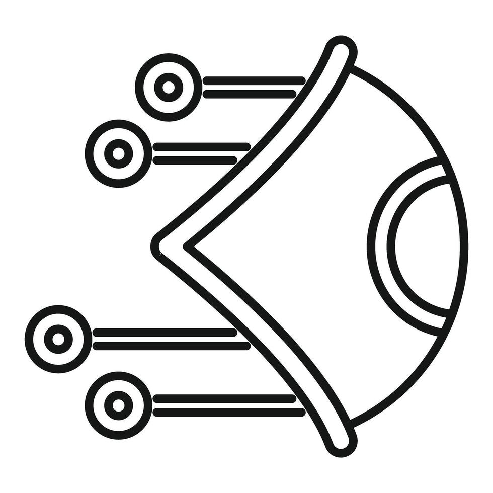 Modern smart home control system monitoring icon vector