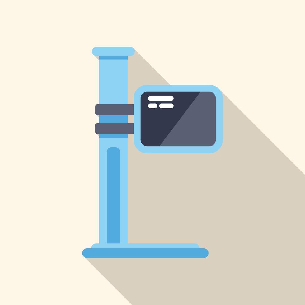 Medical equipment showing empty screen displaying nothing vector