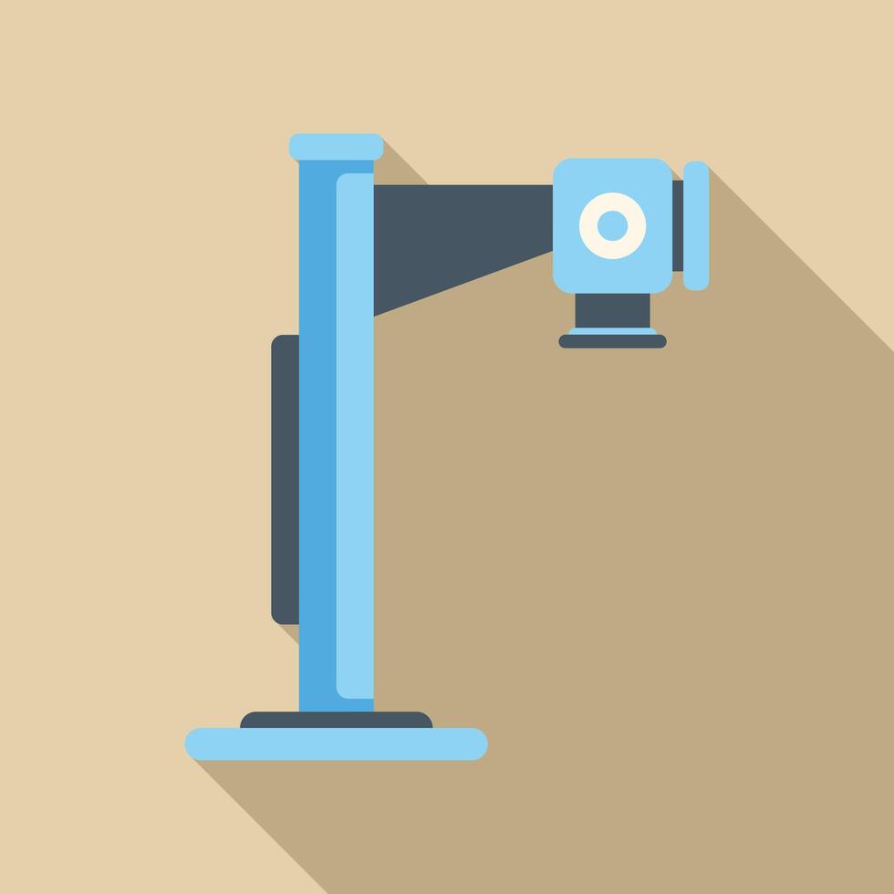 Modern x ray machine standing on the floor in hospital room vector