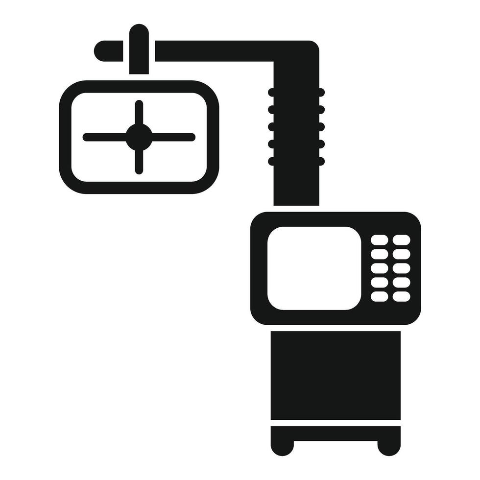 Medical equipment showing x ray machine in simple style icon vector