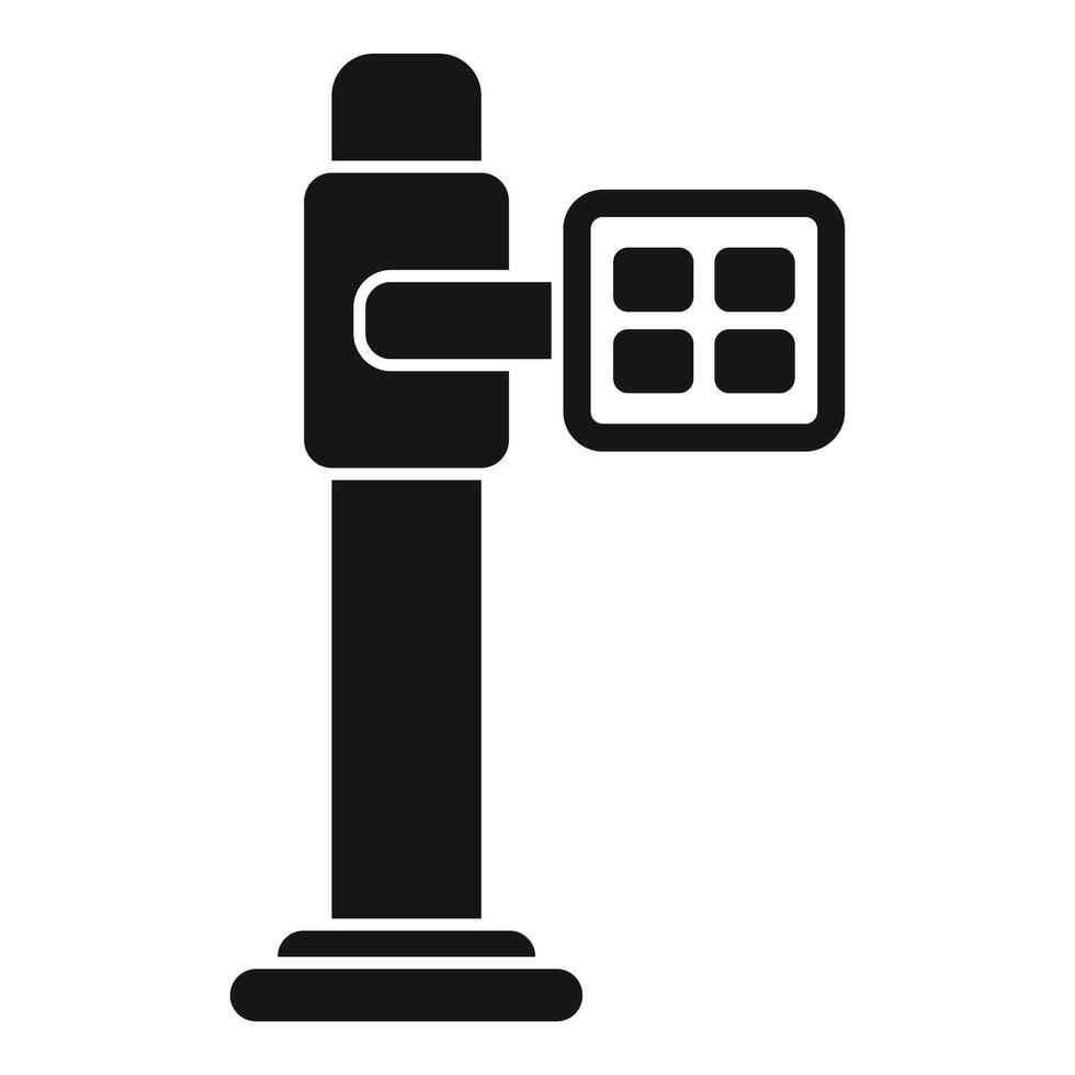 Digital x ray machine icon showing hospital radiography equipment vector