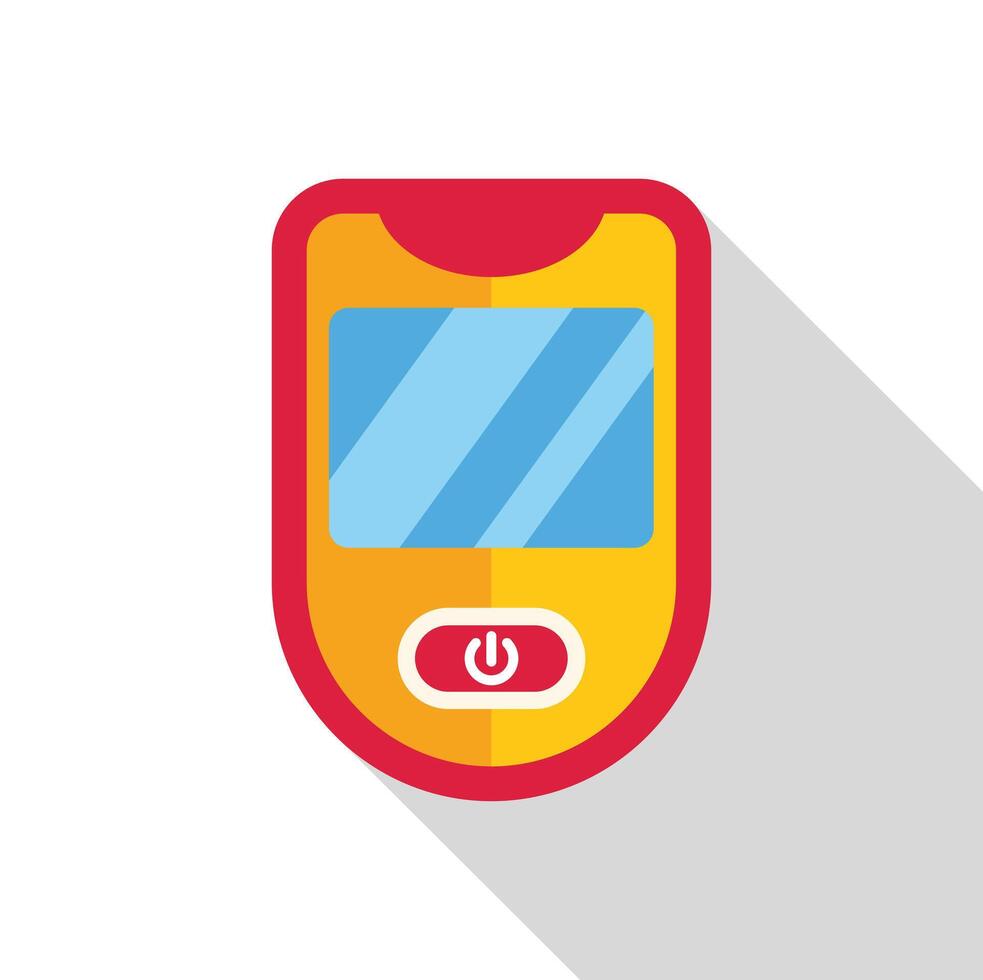 Glucose meter for measuring blood sugar level icon vector