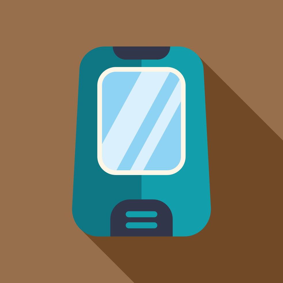 Glucometer device measuring blood sugar level icon vector