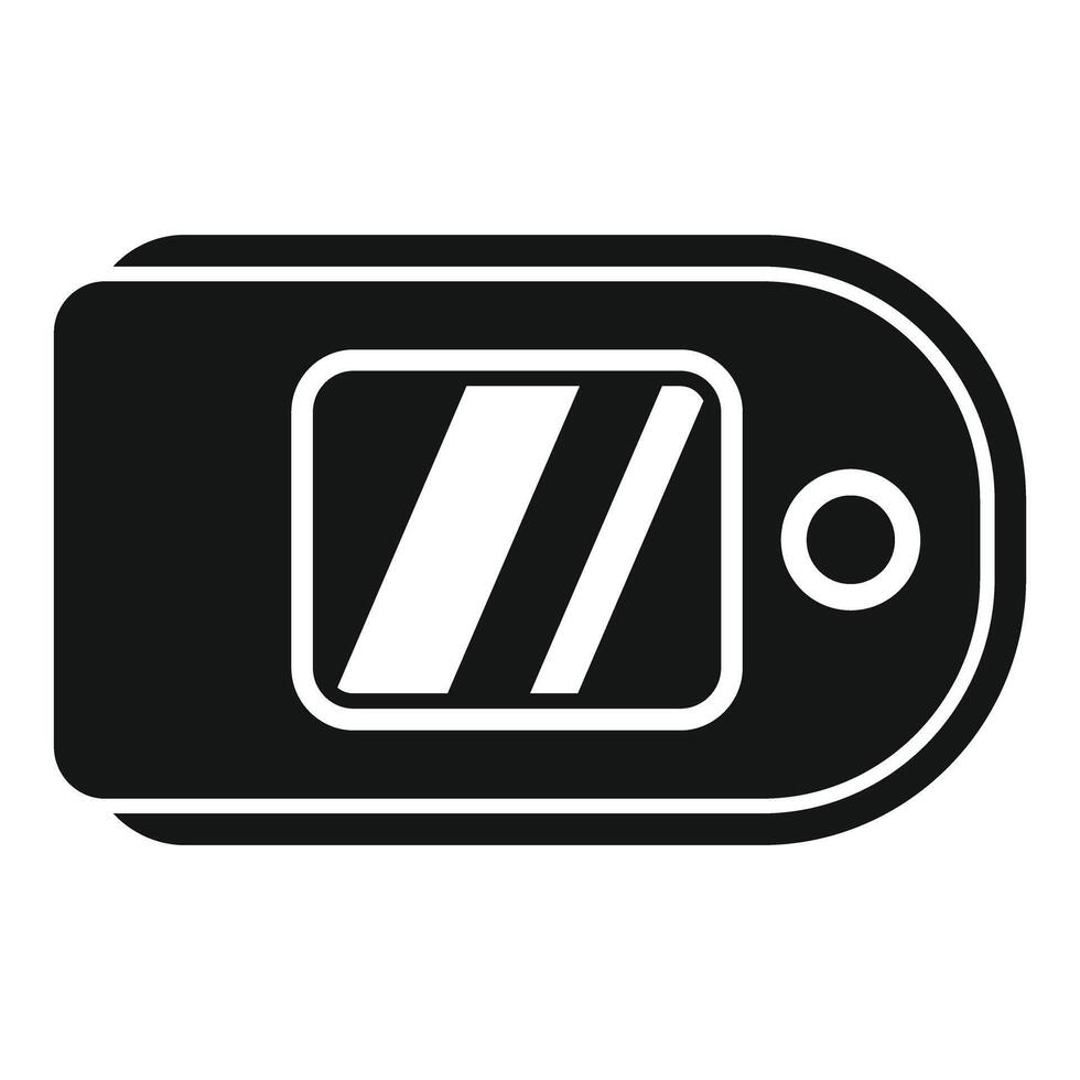 Smart car key using keyless entry system icon vector