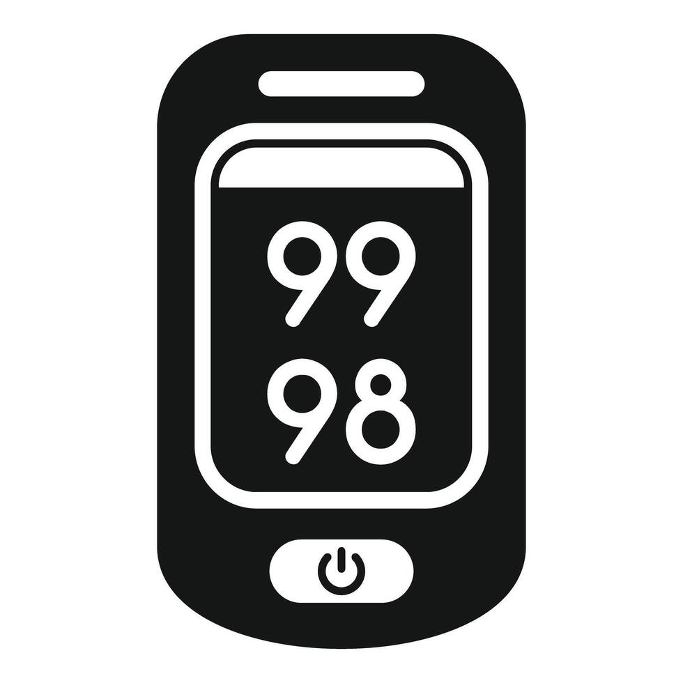 Smartphone showing 99 98 percent charged battery icon vector