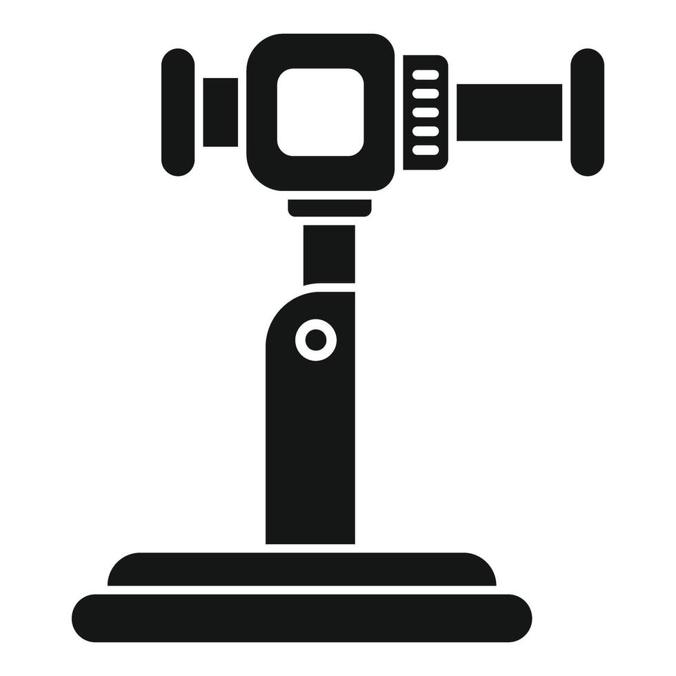 Electronic speed control device standing on stand icon glyph vector