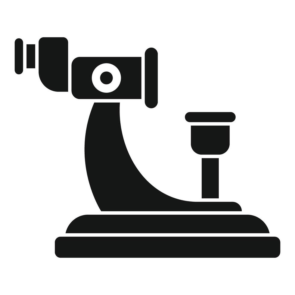 Trial lens ophthalmic instrument icon showing eye exam concept vector