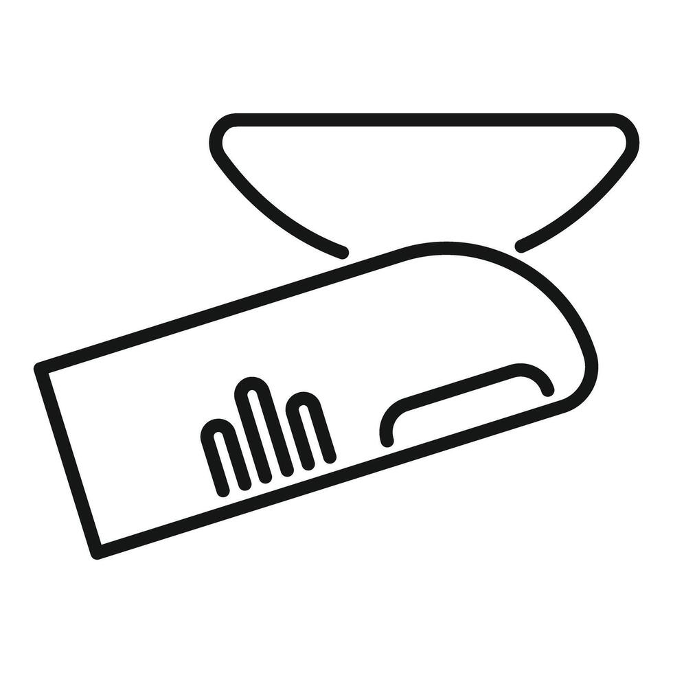 Pulse oximeter measuring blood oxygen saturation level icon vector