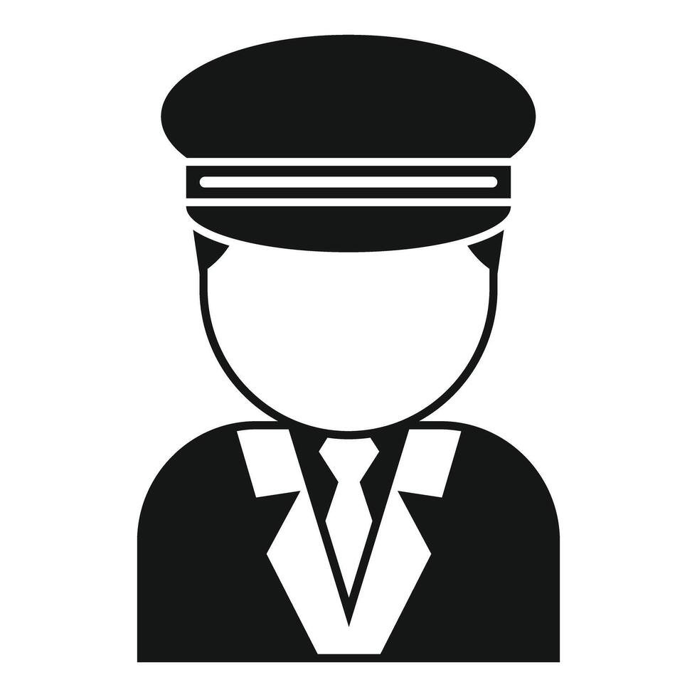 Driver icon showing chauffeur or taxi service vector