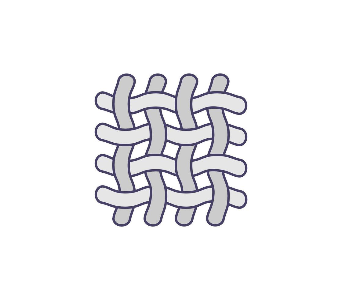 Textile, fabric icon. vector