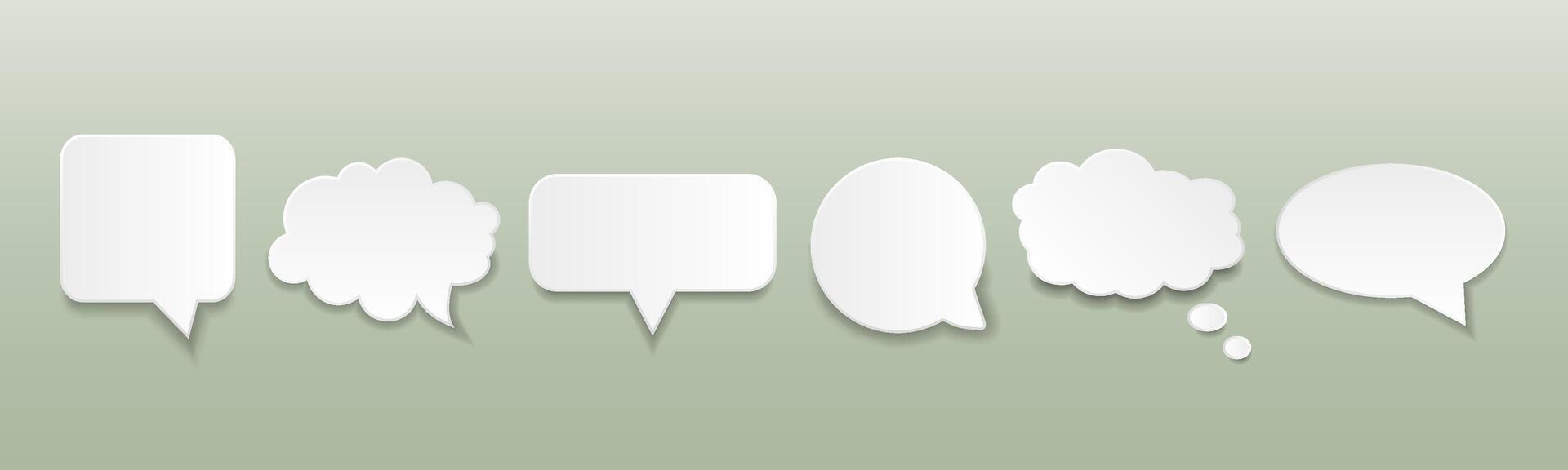 Speech Bubble icon set. vector