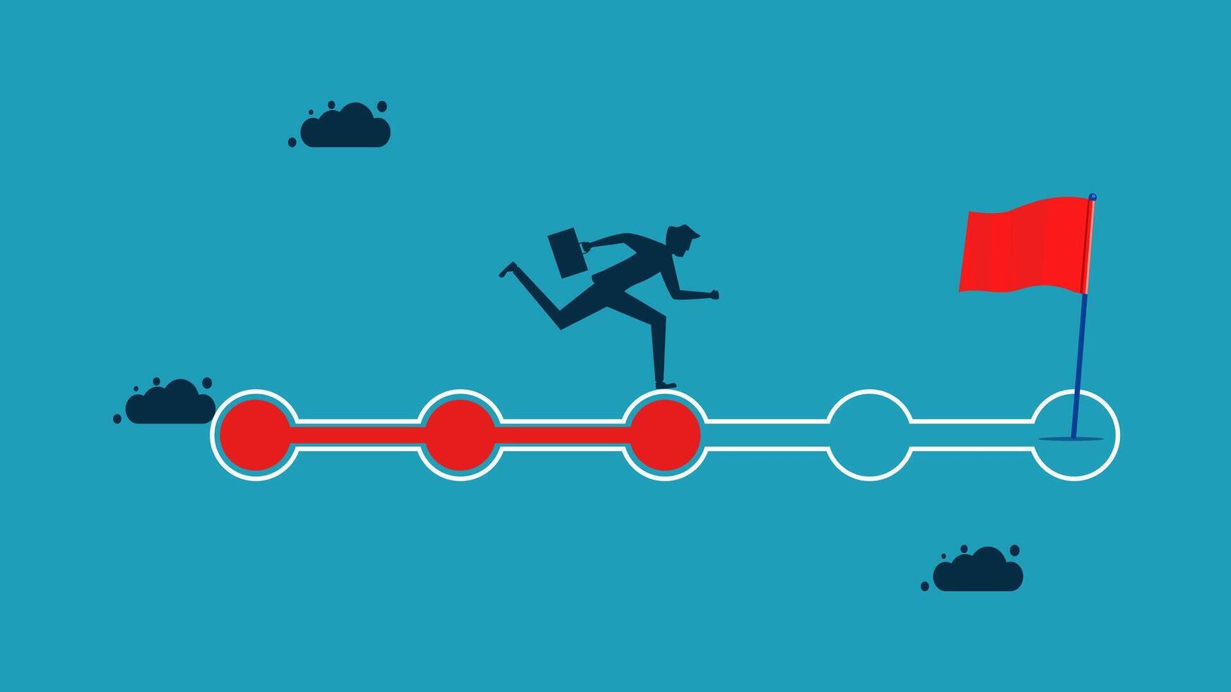 invesment , progress ,direction, growth concept vector