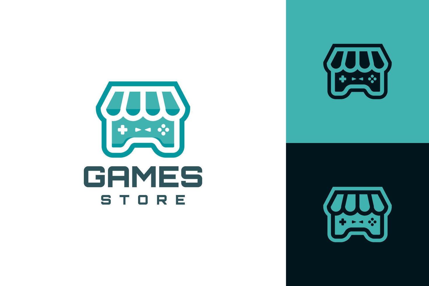 game store logo design vector