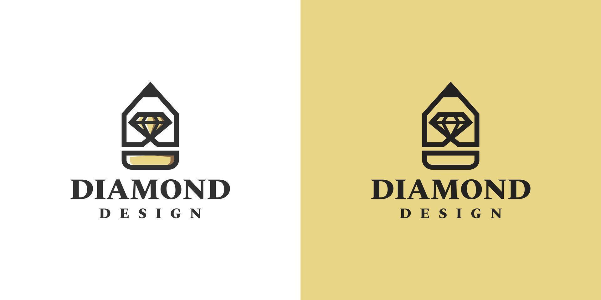 diamond design logo design vector