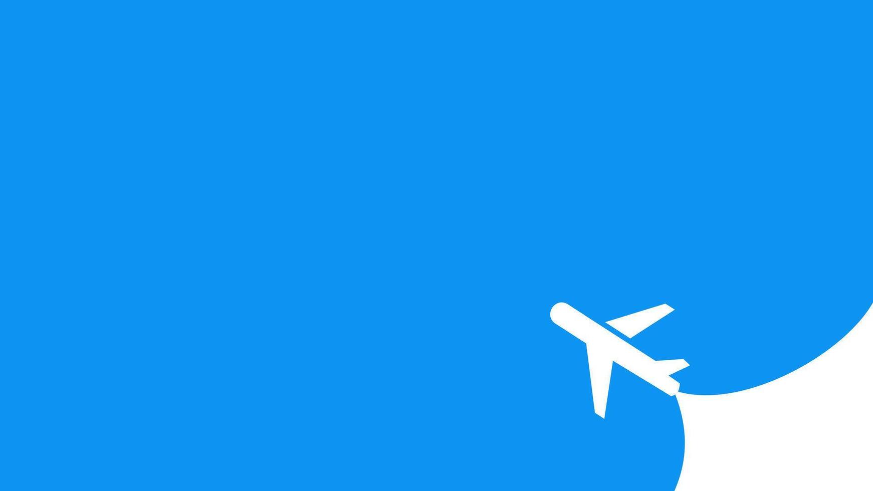 plane flying on a blue background vector