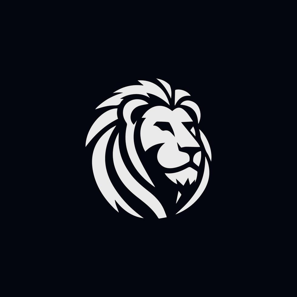 Lion security logo vector