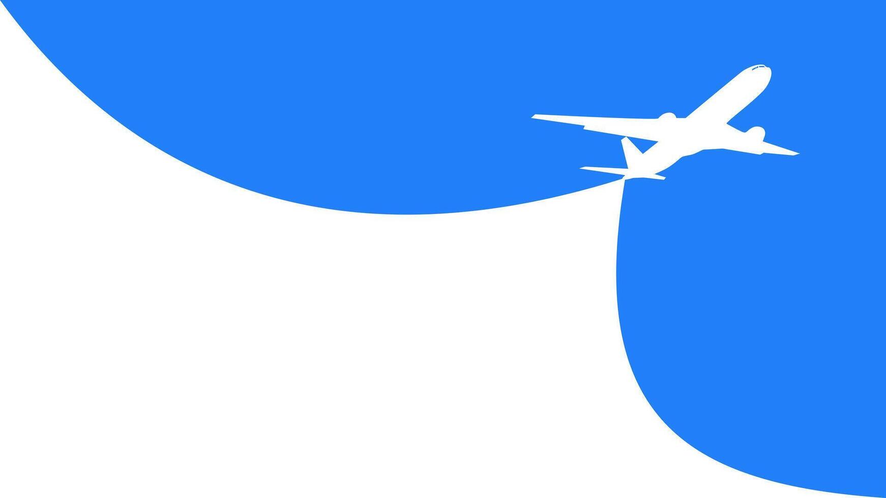 a plane flying in the sky vector