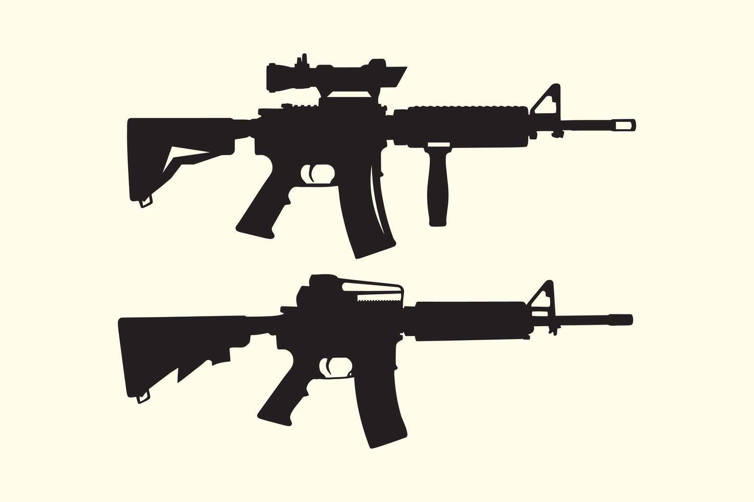 Download Rifle Silhouette Vectors for Stock Graphics