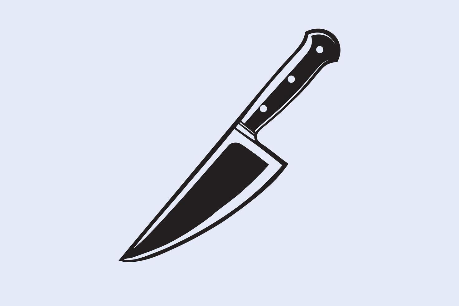Kitchen Knifes SIlhouette Various Collection vector