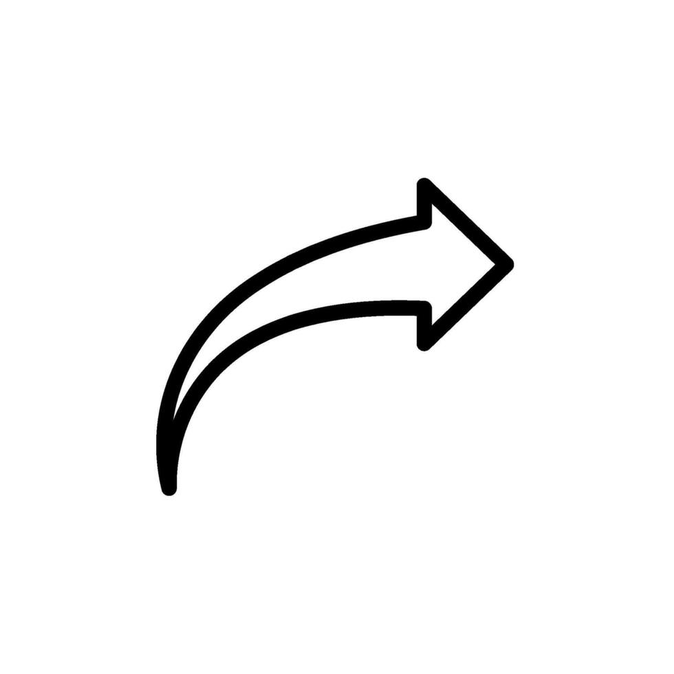 A black and white illustration of an arrow pointing down vector