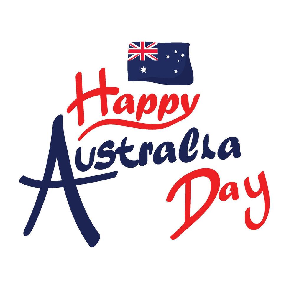 Happy australia day illustration vector