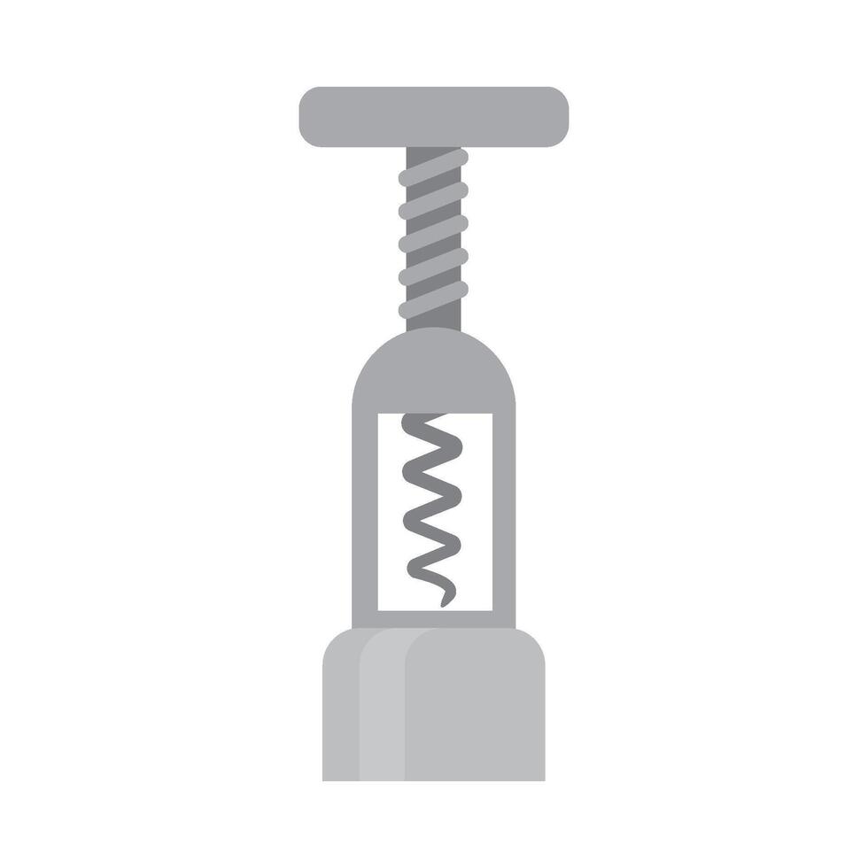 A wine cork stopper with a screw on it vector
