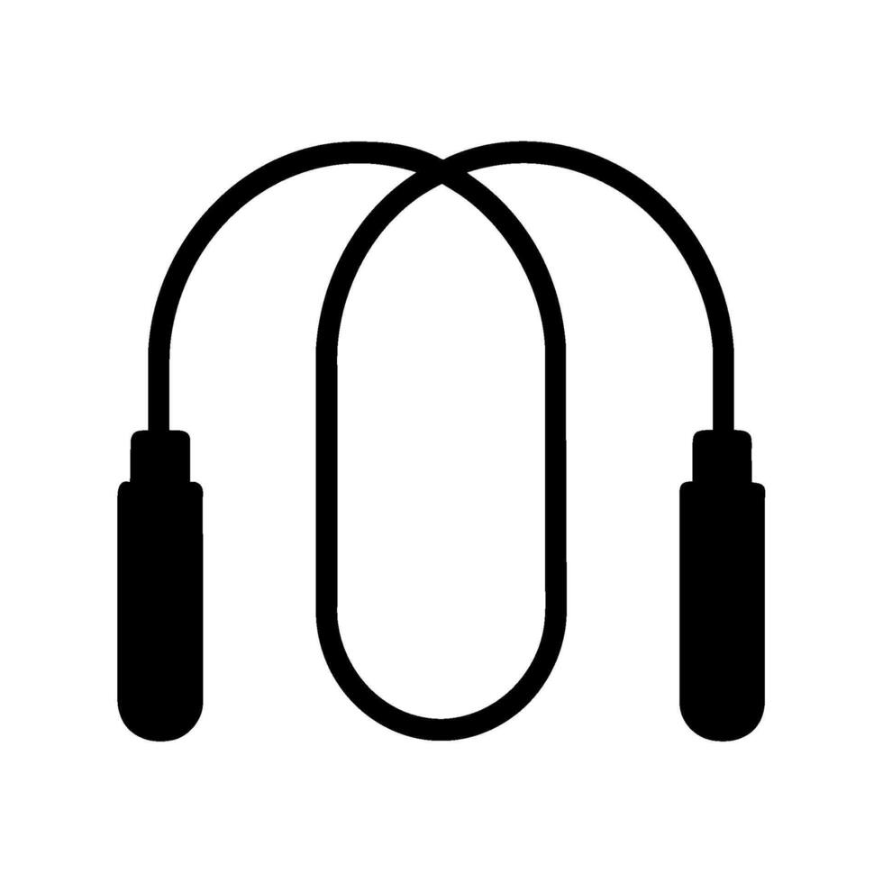 A black and white illustration of a pair of headphones vector