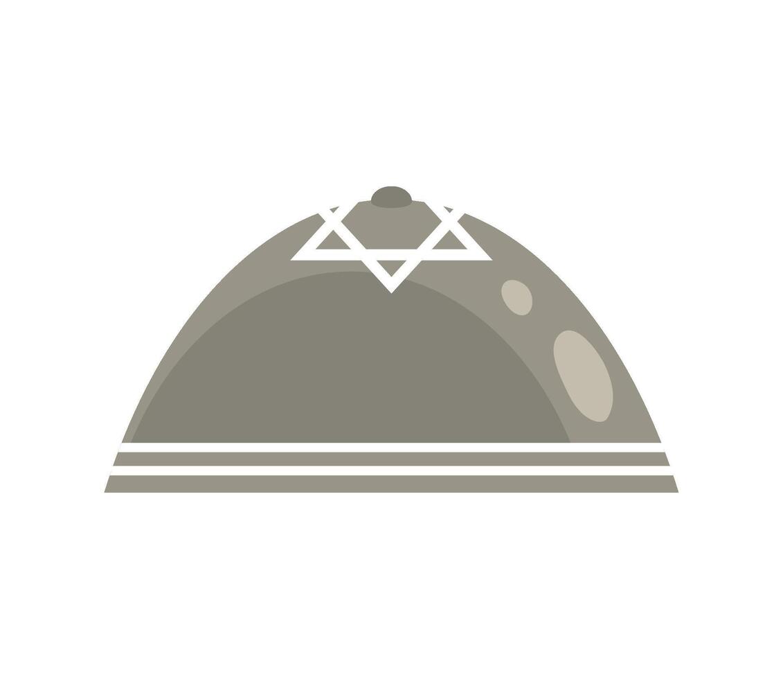 Jewish temple icon flat design illustration vector