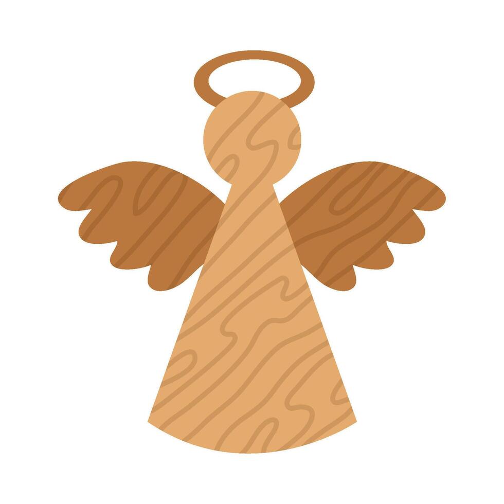 Angel wood angel icon illustration vector