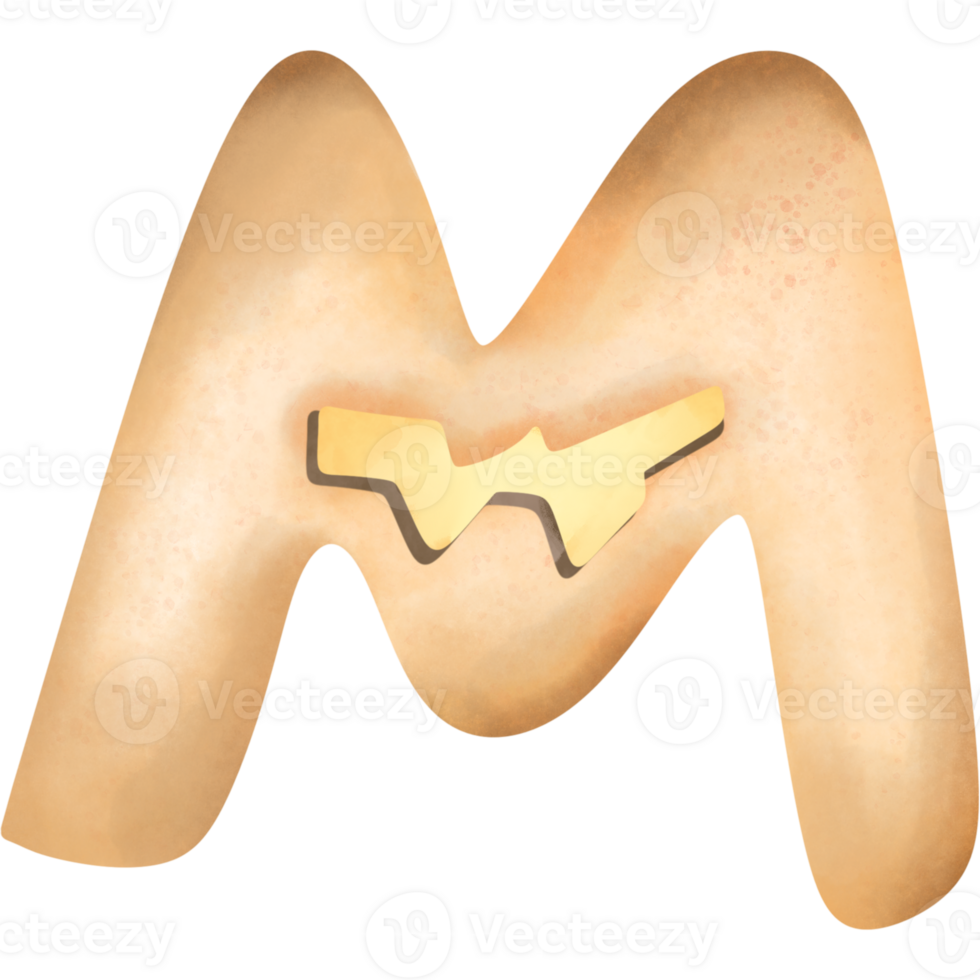 M pumpkin shape font design for Halloween , halloween Letters A-Z png