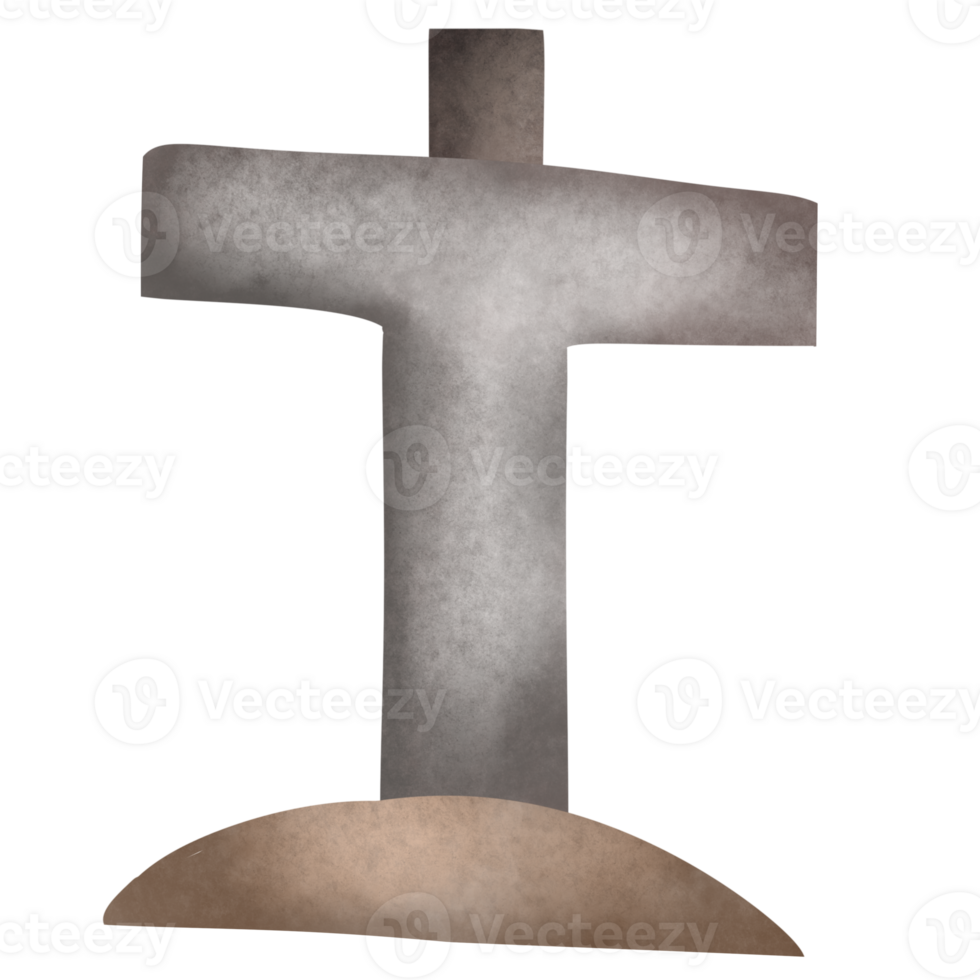 T grave shape font design for Halloween , halloween Letters A-Z png