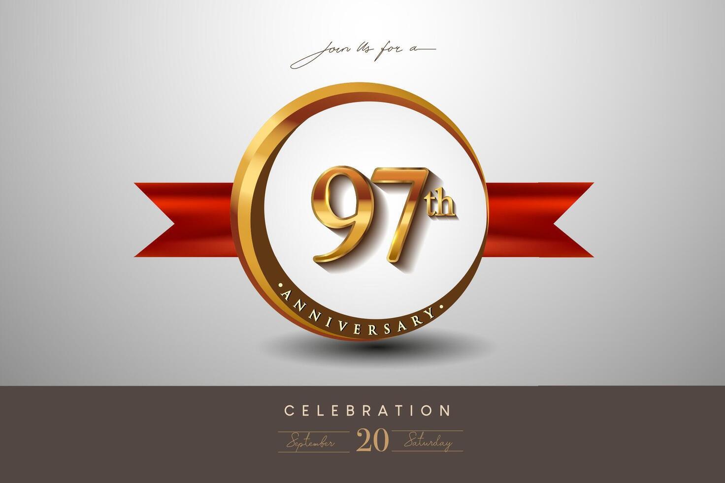 97th Anniversary logo vector