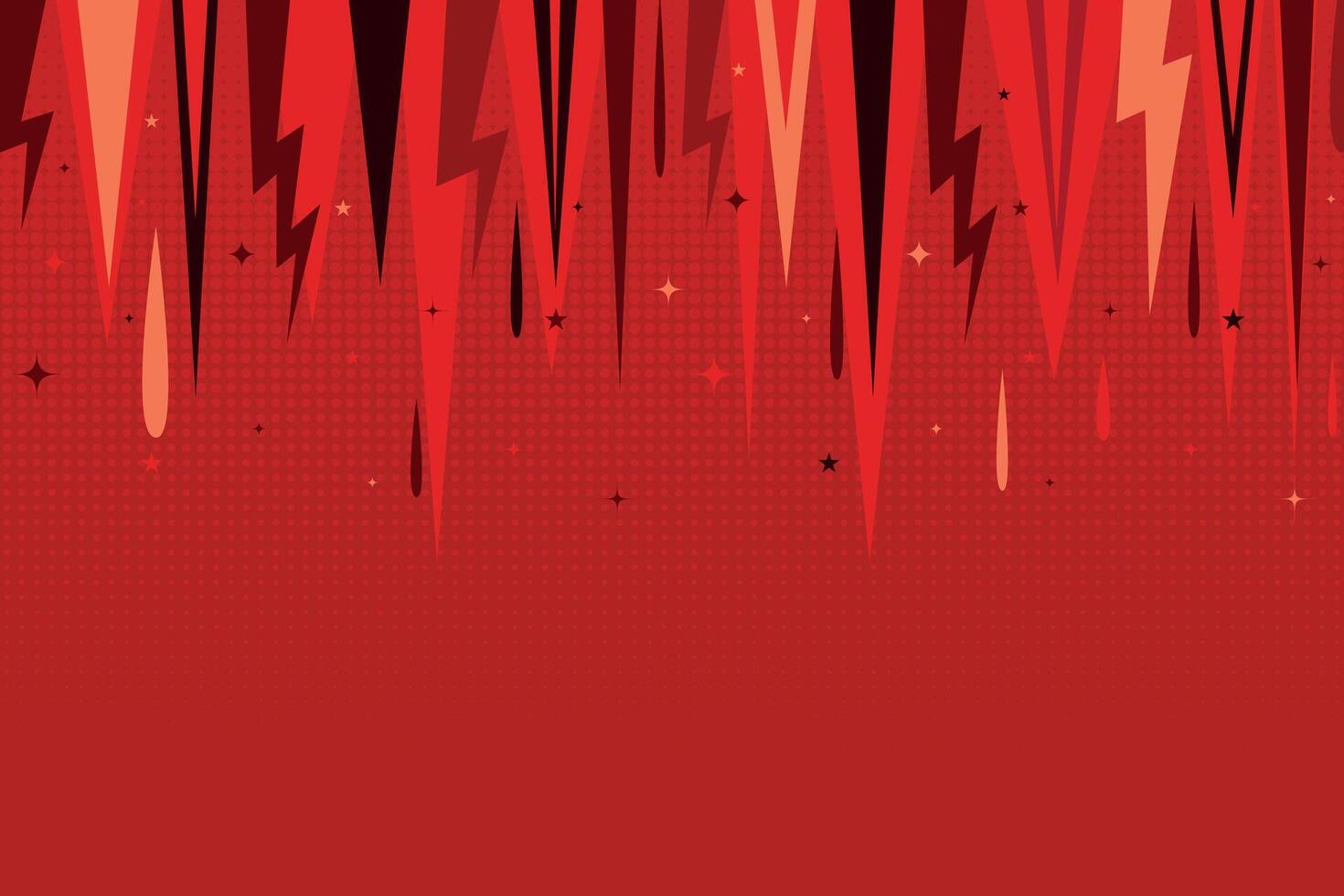 Red comic book vertical motion lines background. Pop art halftone style background for magazine, cover, ad, banner, websites vector
