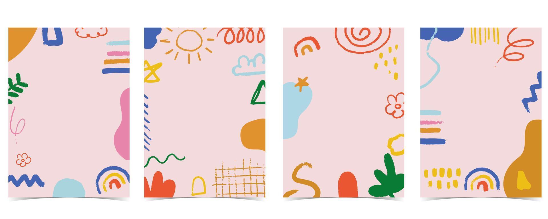 shape paper cut out frame background vector