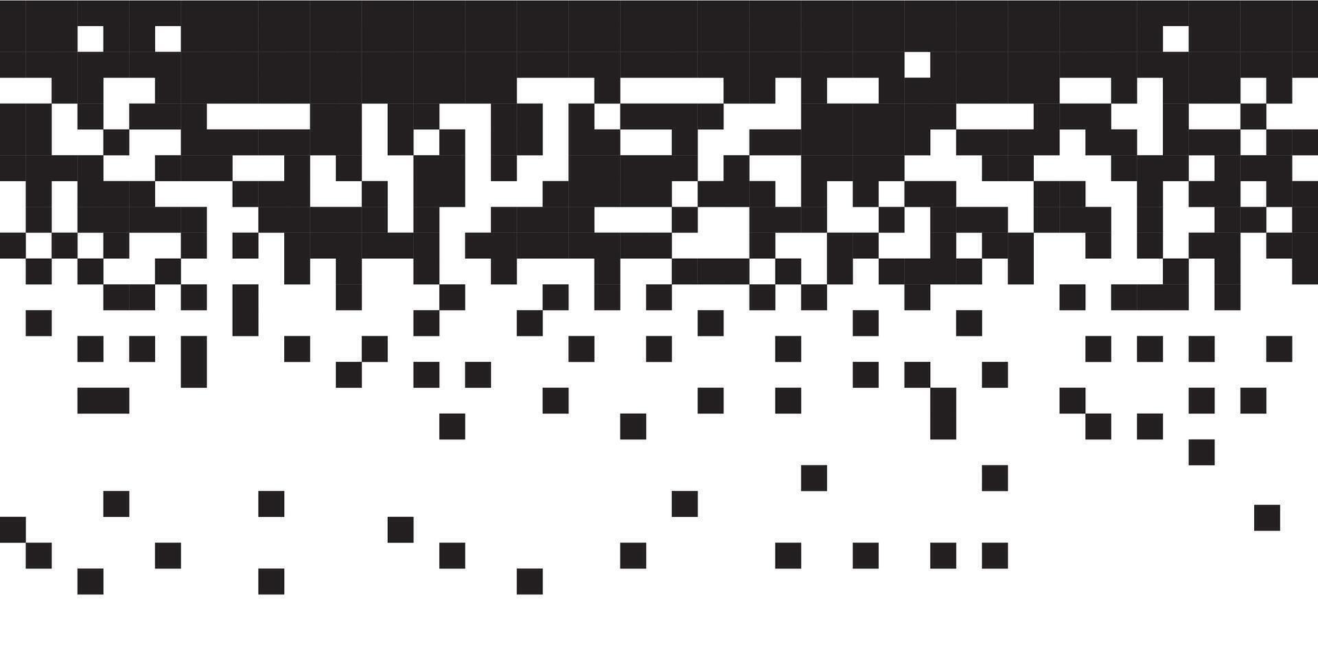 Dissolve pixel disperse blocks. Dust fragment, broken dots texture. Fractured disperse. Mosaic filled square dotted abstract pattern vector