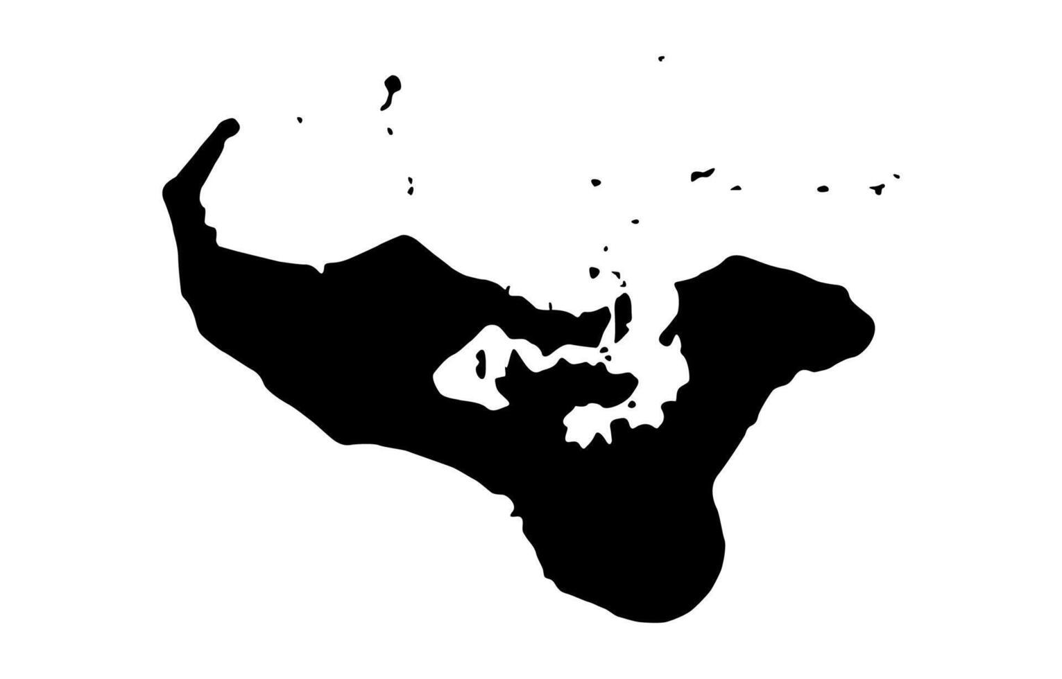 Tonga Silhouette of a Australia Country land Map vector