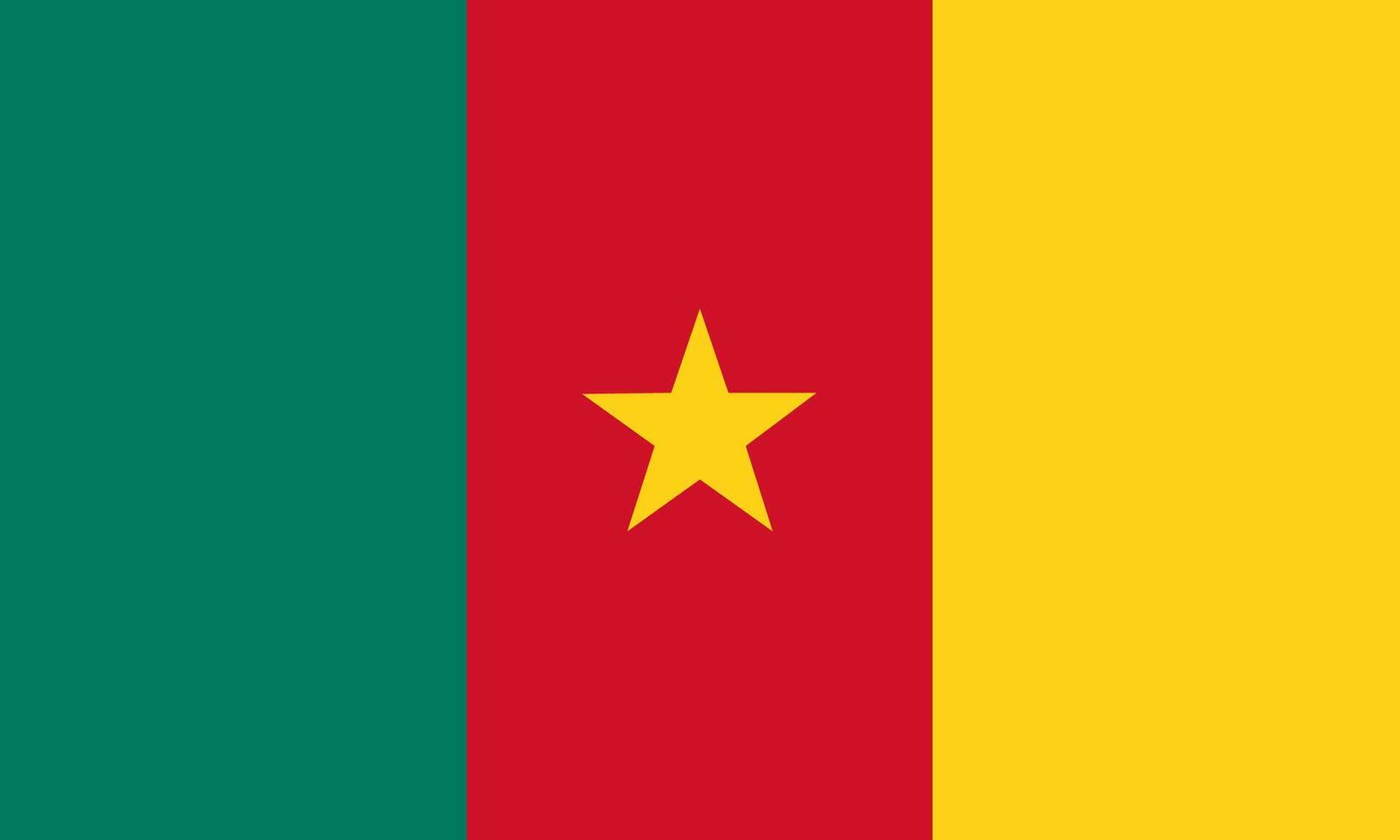 Cameroon flag national material design vector