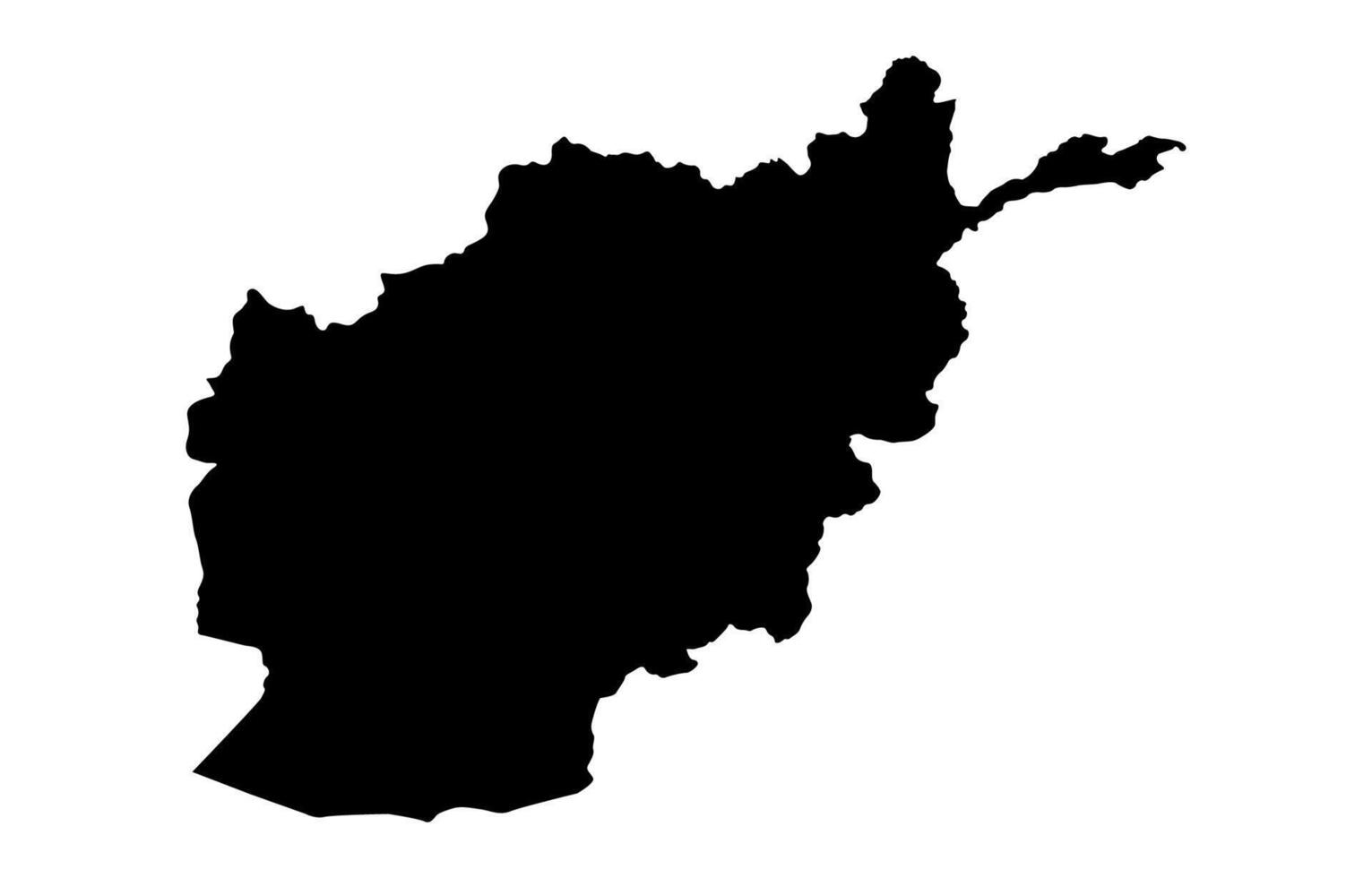 Afghanistan Silhouette of a Australia Country land Map vector