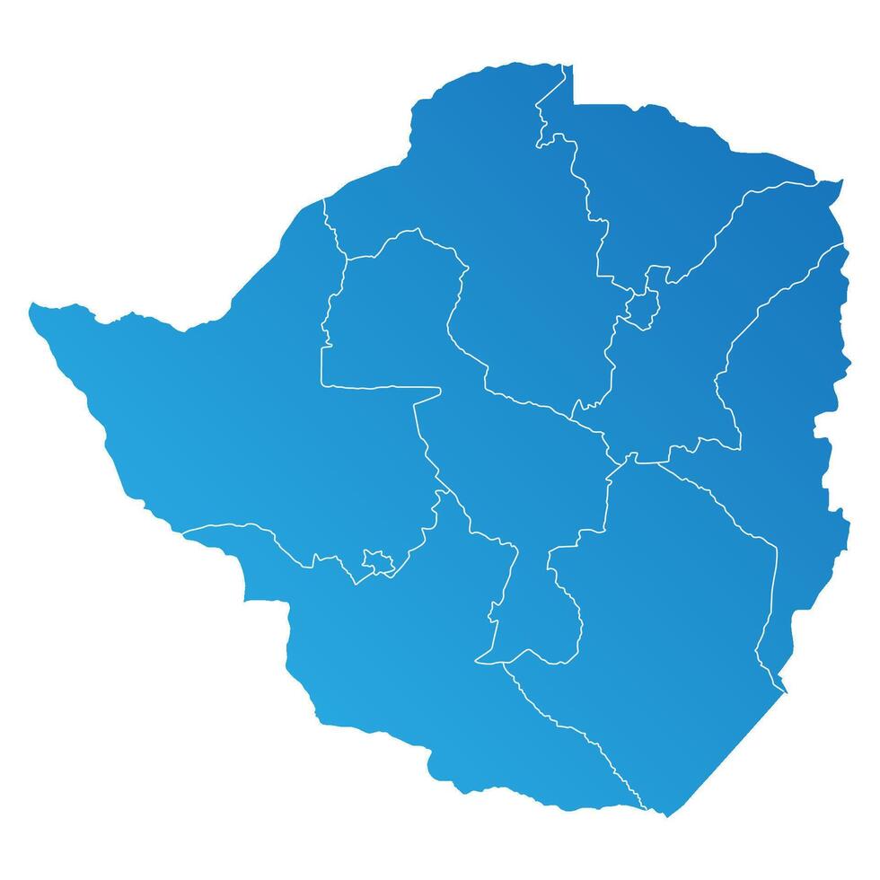 Zimbabwe province Country land Map vector