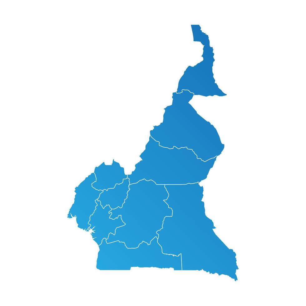 Cameroon province Country land Map vector