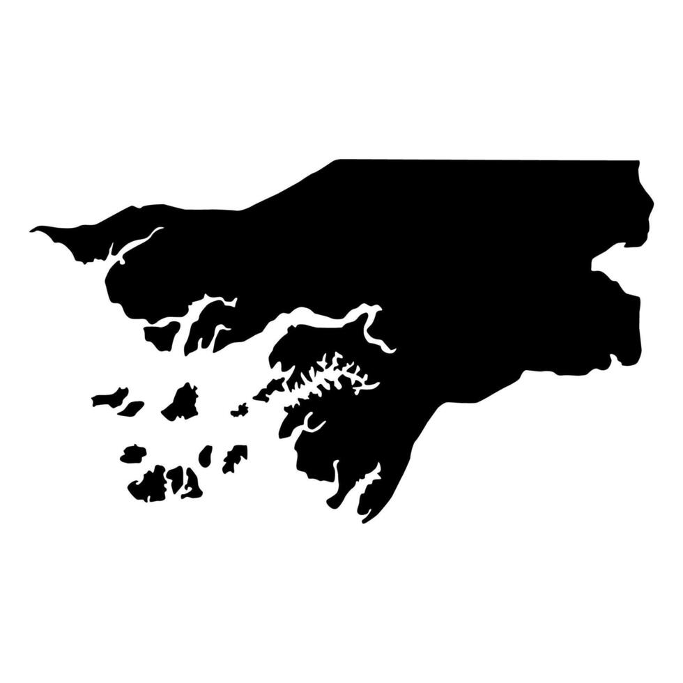 Silhouette of a Guinea Bissau Country land Map vector