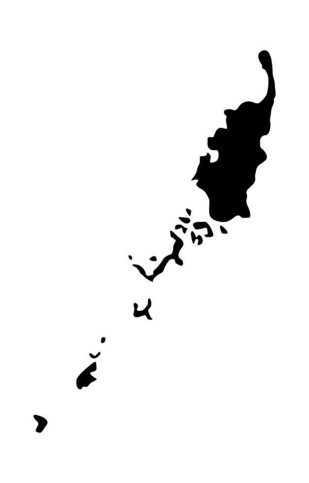 Palau Silhouette of a Australia Country land Map vector