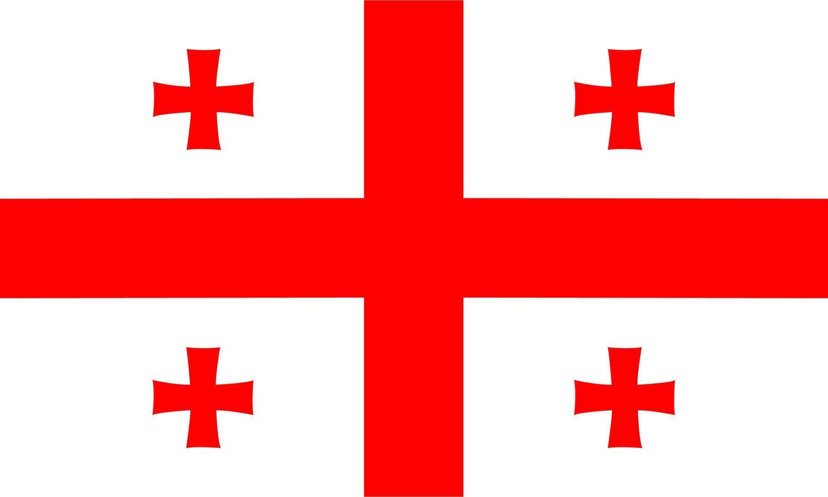 Georgia flag national material design vector