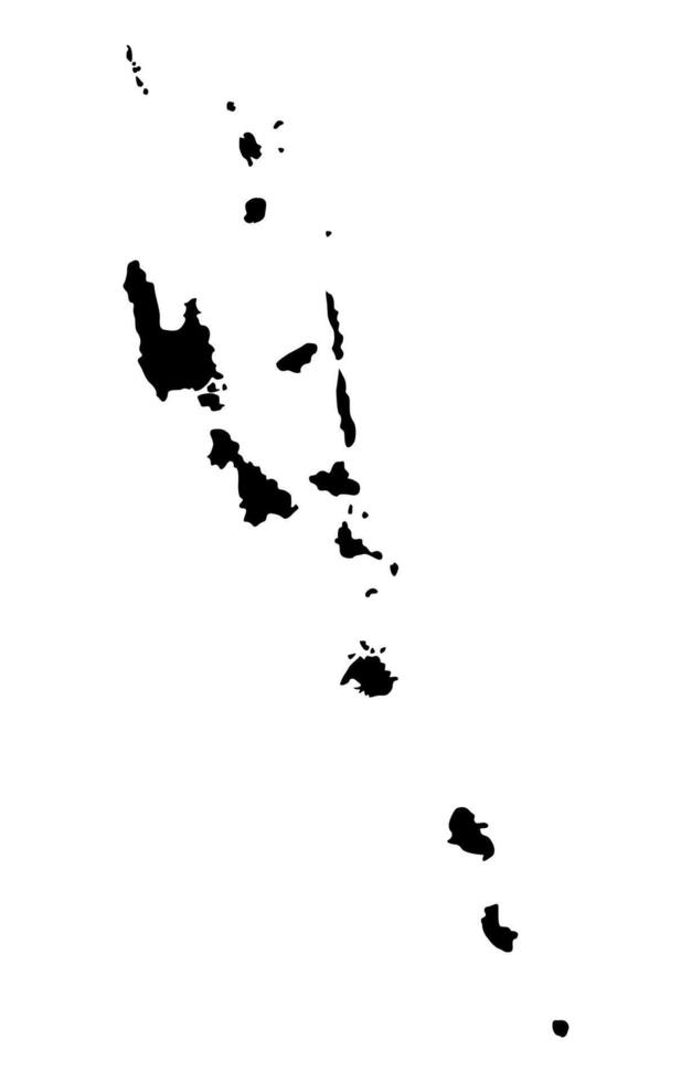 Vanuatu Silhouette of a Australia Country land Map vector