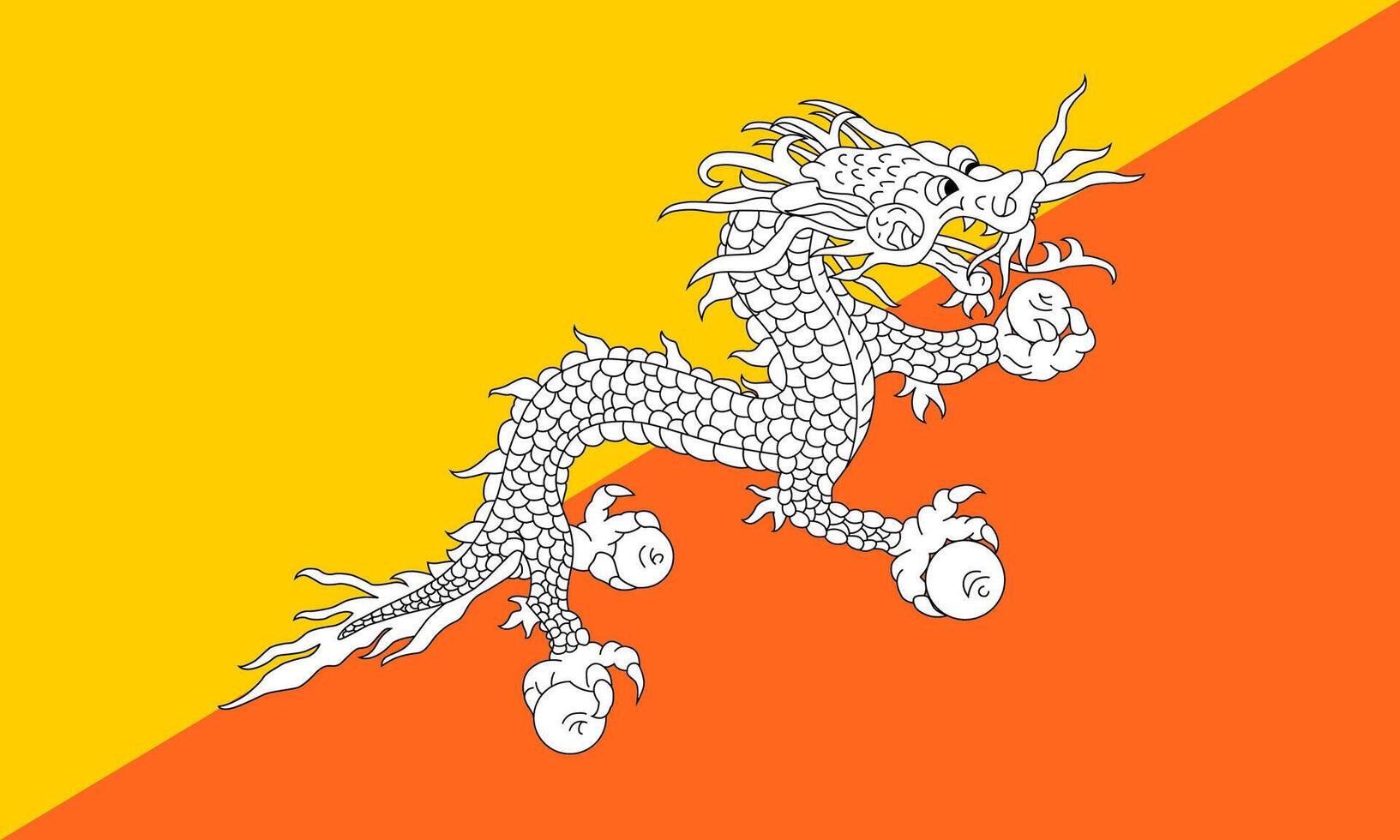 Bhutan flag national material design vector