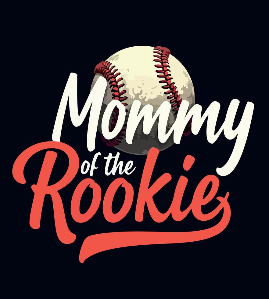 a tshirt design of mom's baseball from the player of the game vector